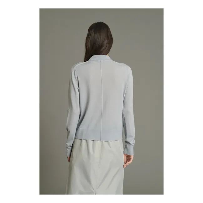 Chaqueta de lana merina Hailey | Azul Pálido