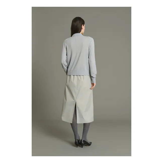 Cardigan Hailey Laine Mérinos | Bleu pâle