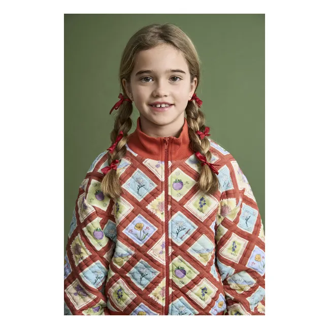 Sweat Zippé Timbres | Rouge