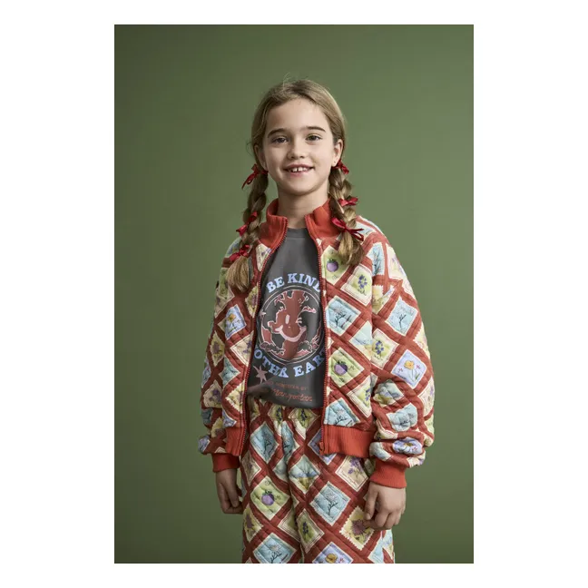Sweat Zippé Timbres | Rouge