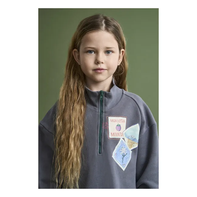 Robe Sweat Timbres | Gris foncé