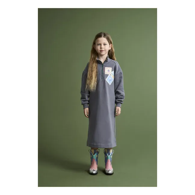 Robe Sweat Timbres | Gris foncé
