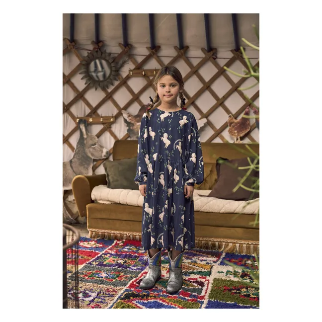 Robe Moutons | Bleu foncé