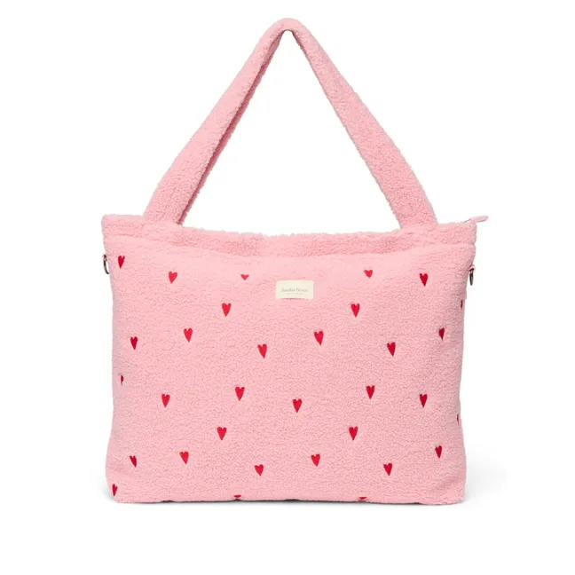 Hearts Diaper Bag | Pink