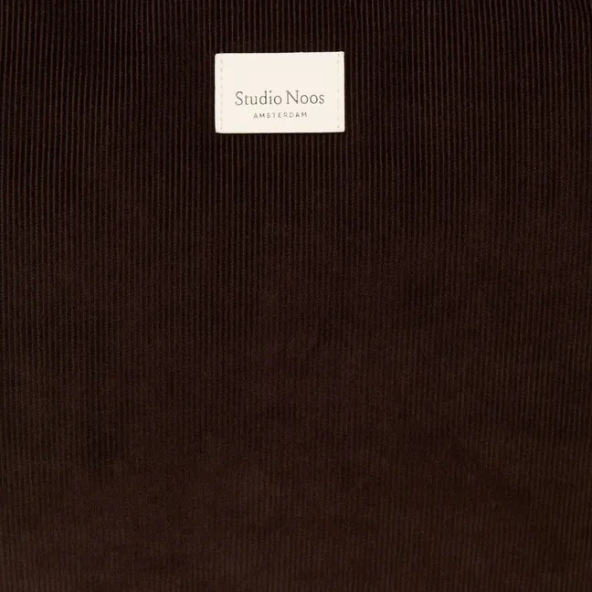 Sac à langer en velours côtelé | Marron foncé