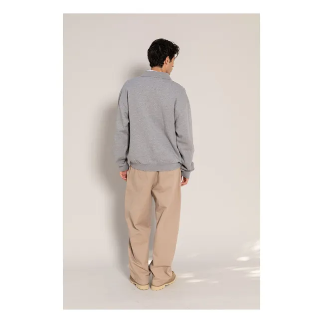 Bob Polo neck sweatshirt | Heather grey