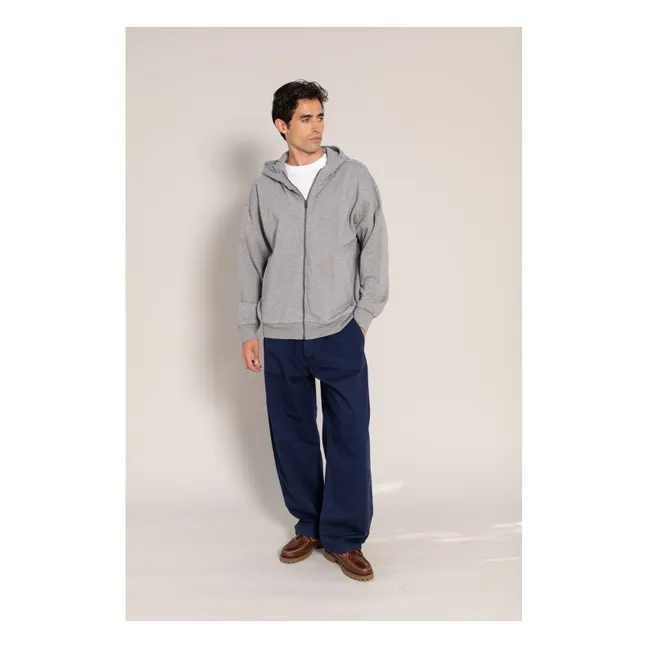 Mambo organic cotton hoodie | Heather grey