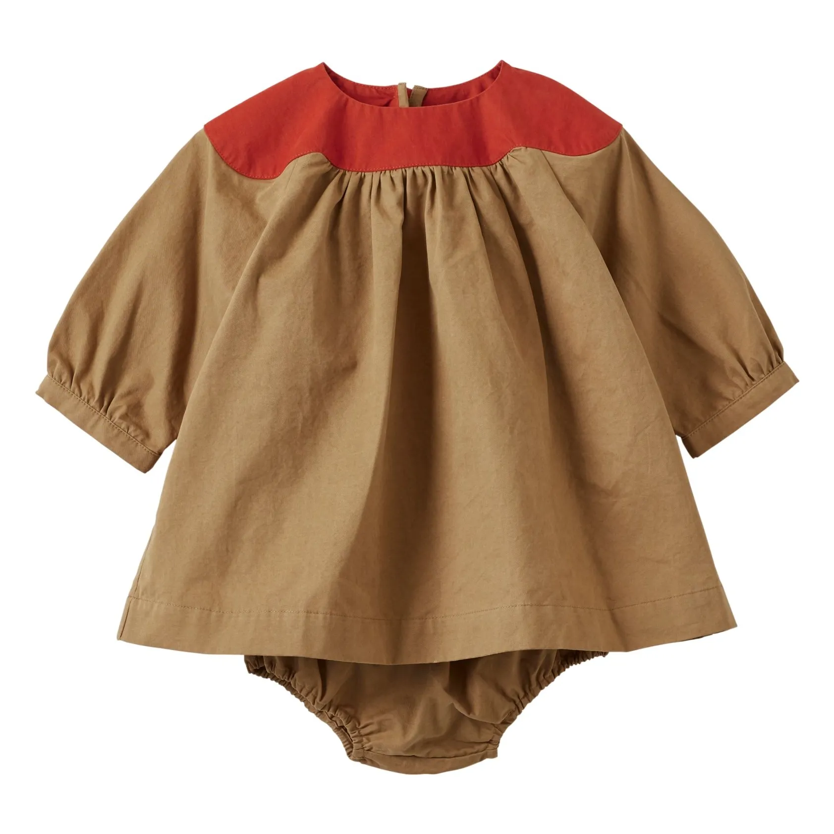 Caramel Camel Taylen Baby Dress
