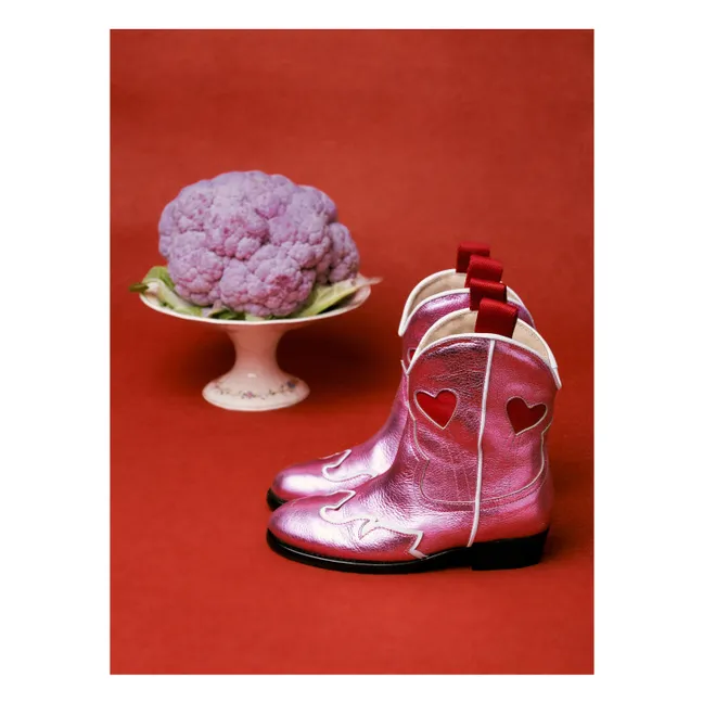 Santiags Sweetheart Leder | Rosa