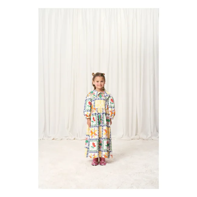 Vestido patchwork | Amarillo