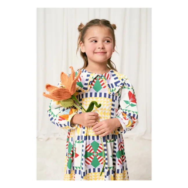 Patchwork-Kleid | Gelb