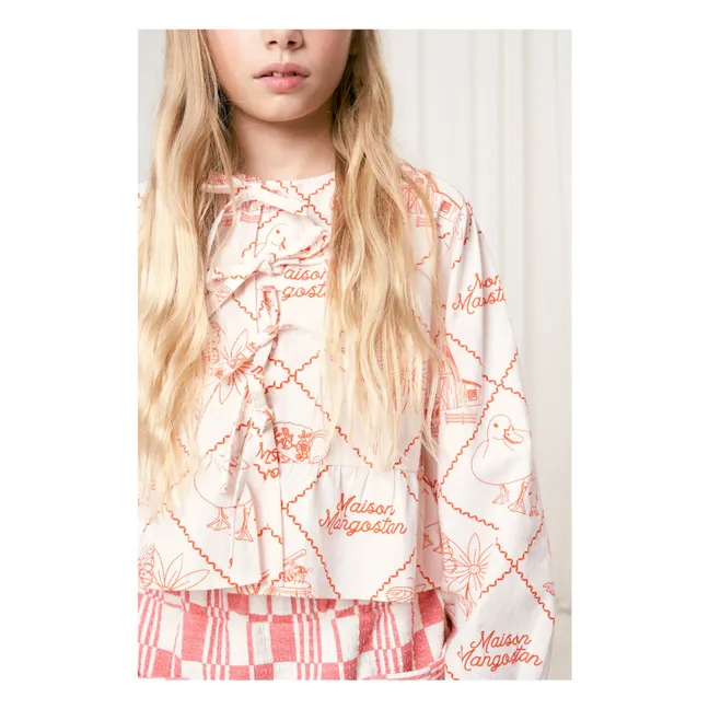 Mantel Blusa de algodón orgánico | Crudo