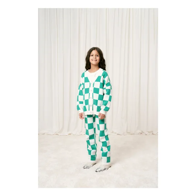Damier Mesh-Hose | Grün