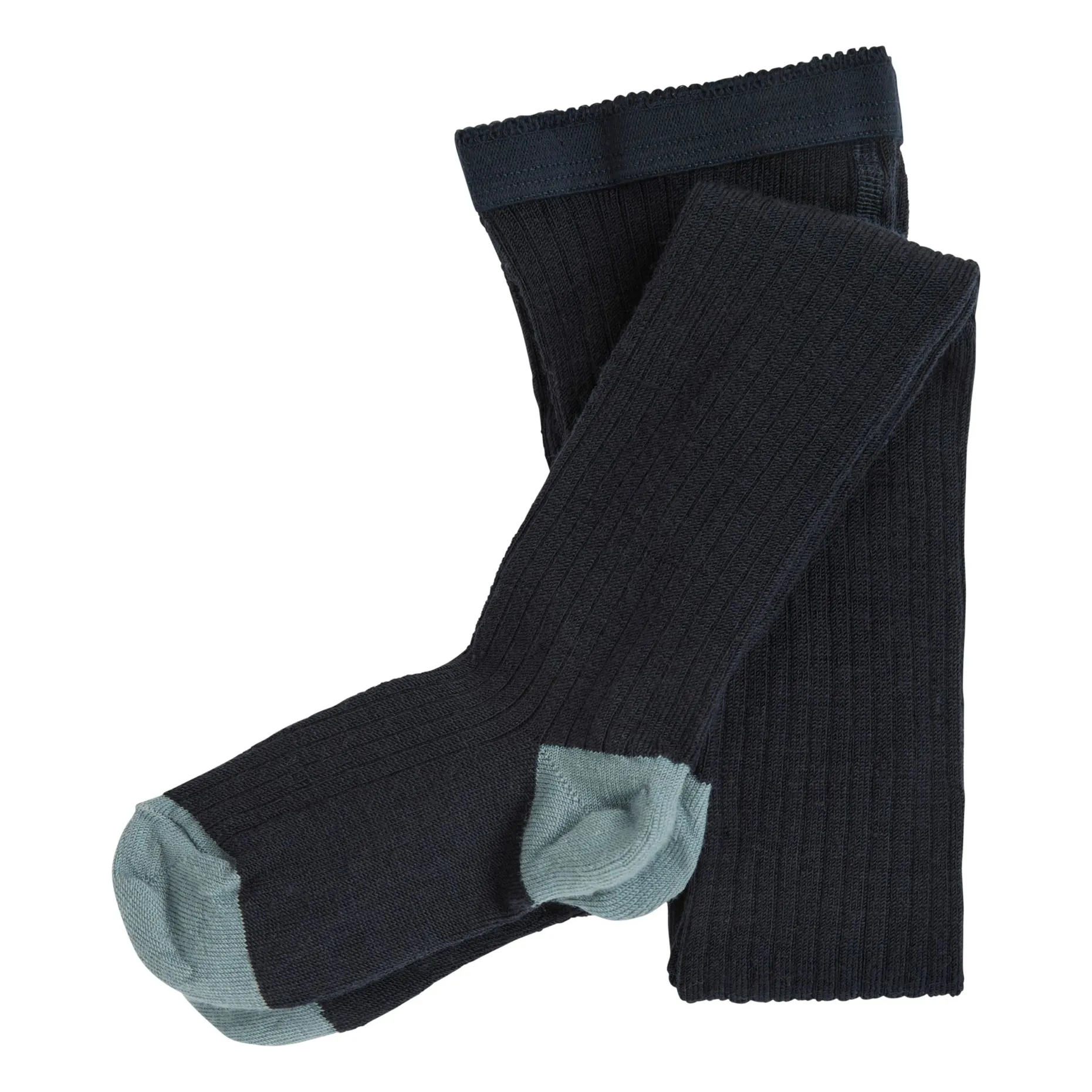 Fub Navy Blue Wool Tights