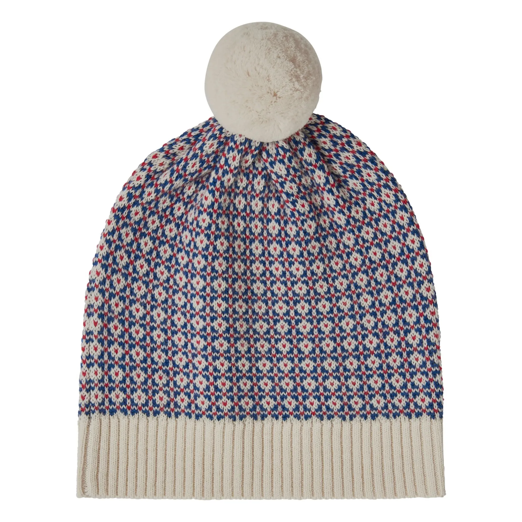 Fub Blue Nordic Wool Merino Beanie