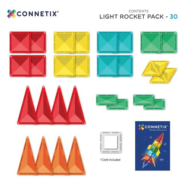 Light Rocket pack - 30 pièces | Rainbow