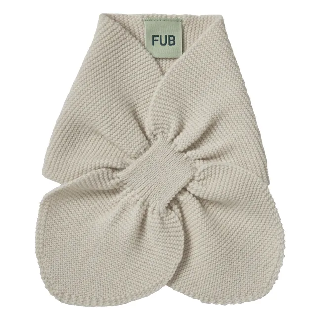 Merino Wool Knotted Scarf | Ecru