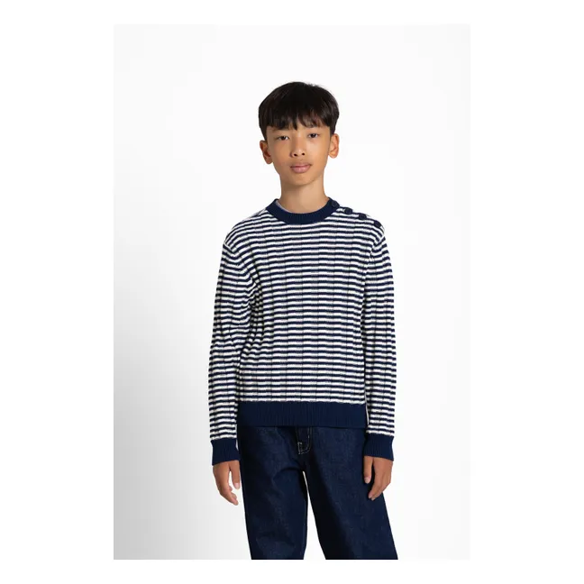 Jersey Matteo a rayas | Azul negro