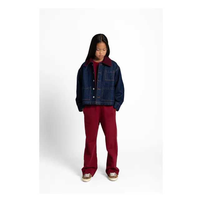 Jogger Tulip Coton Bio | Rouge cerise