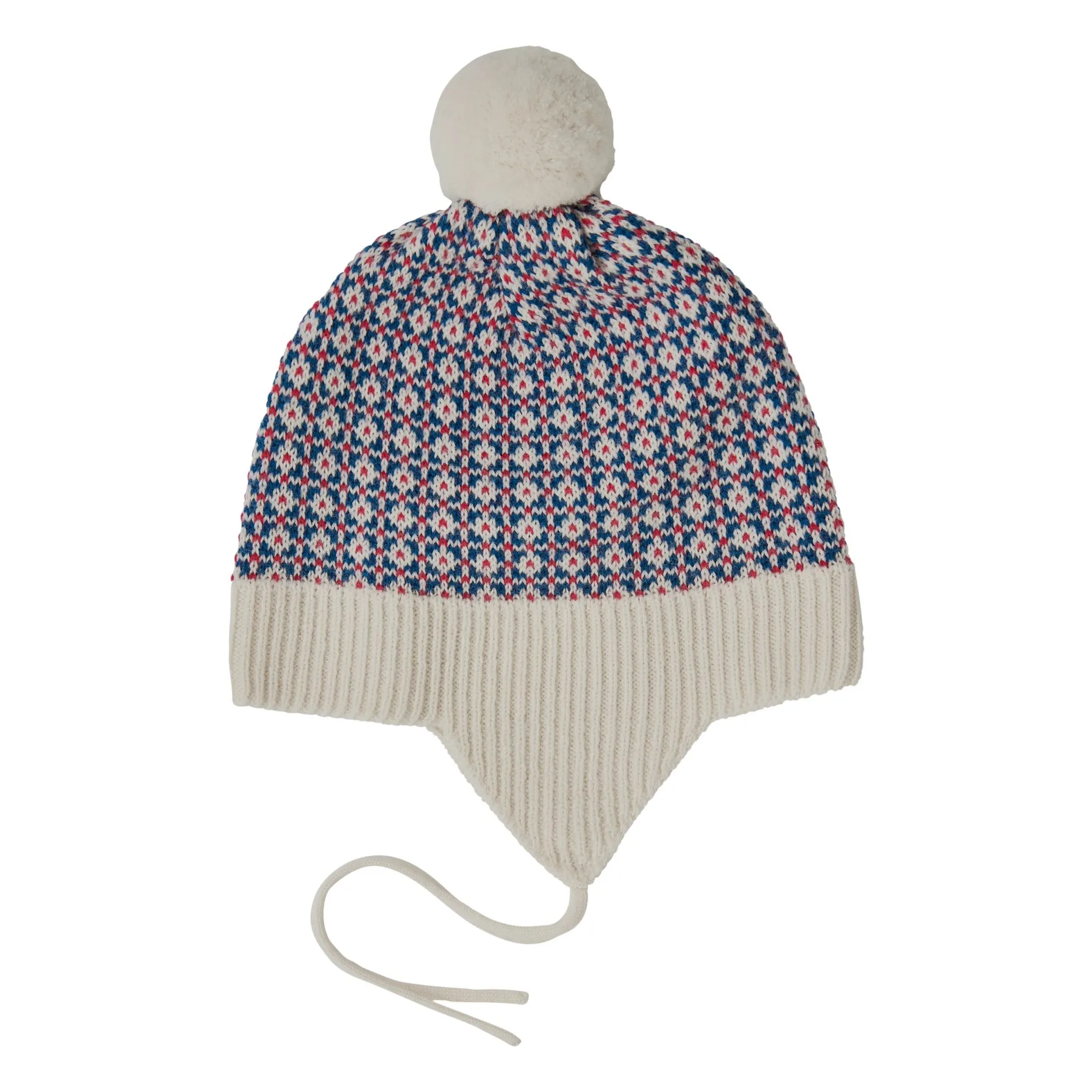 Fub Blue Nordic Wool Merino Baby Beanie