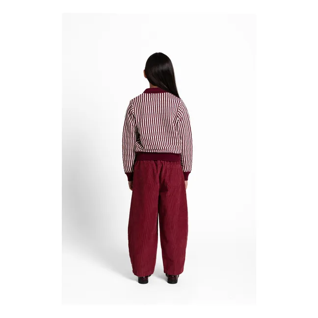 Pantalon Balloon Ginger | Rouge cerise