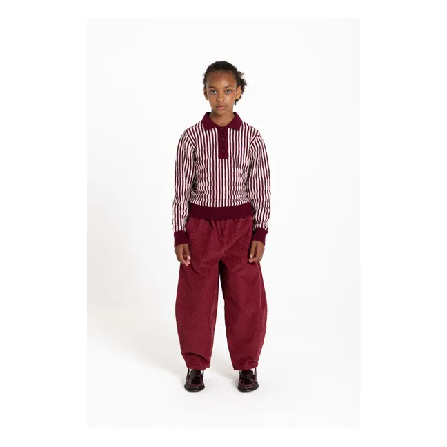 Pantalon Balloon Ginger | Rouge cerise