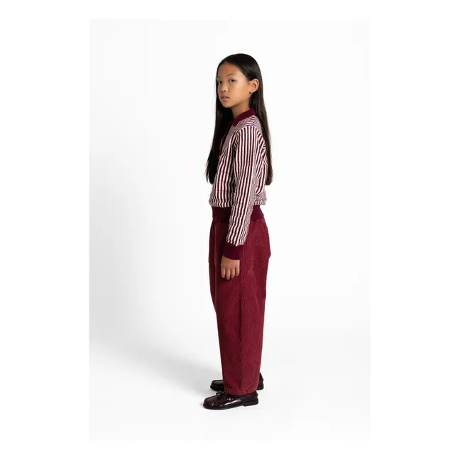 Pantalon Balloon Ginger | Rouge cerise