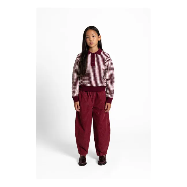 Pantalon Balloon Ginger | Rouge cerise