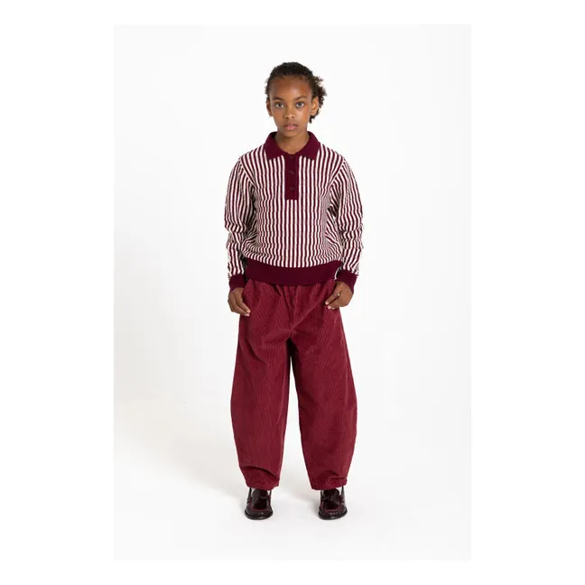 Pantalon Balloon Ginger | Rouge cerise
