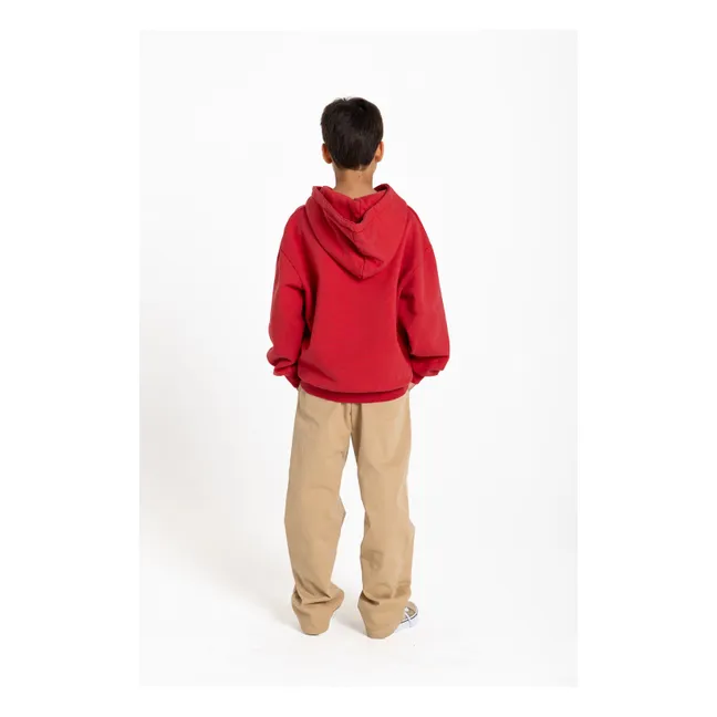 Sweat Noa Coton Bio | Rouge foncé