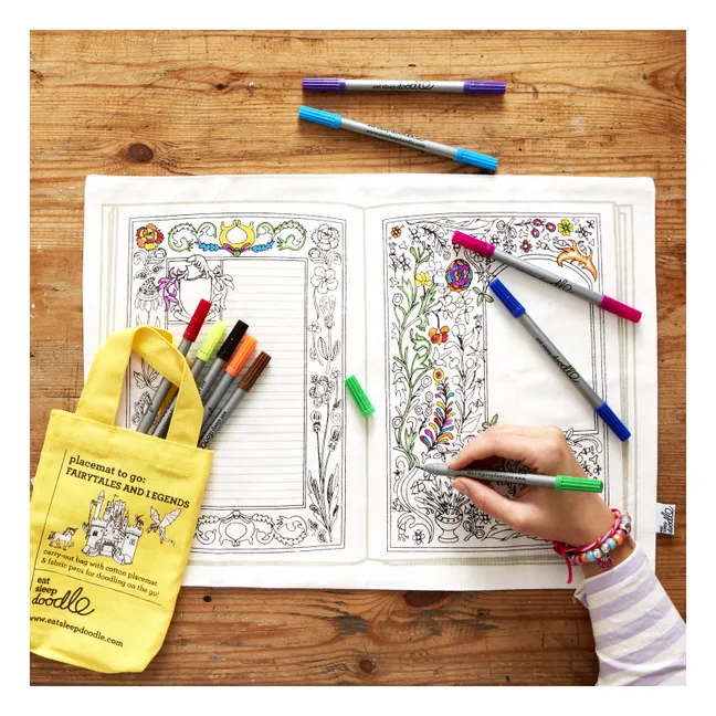 Set de table à colorier Conte de Fées