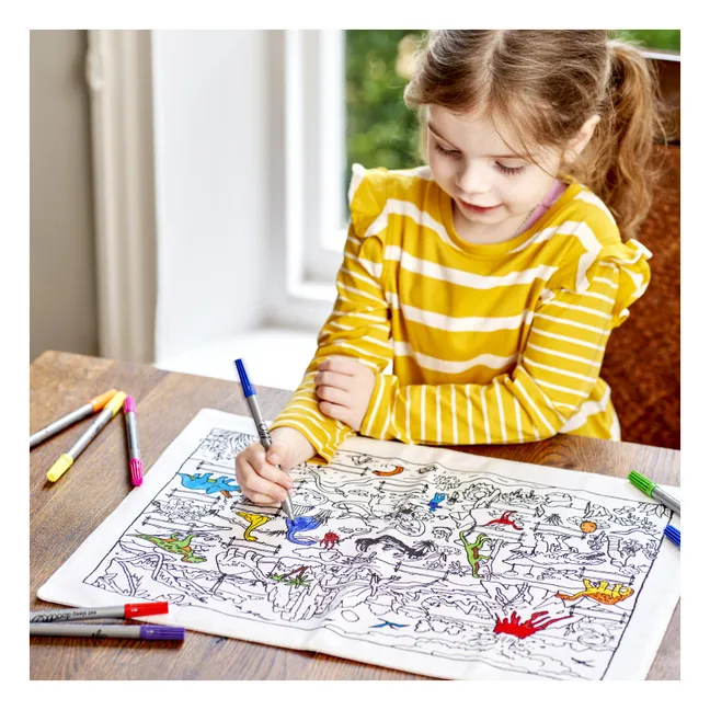 Dino Coloring Placemat