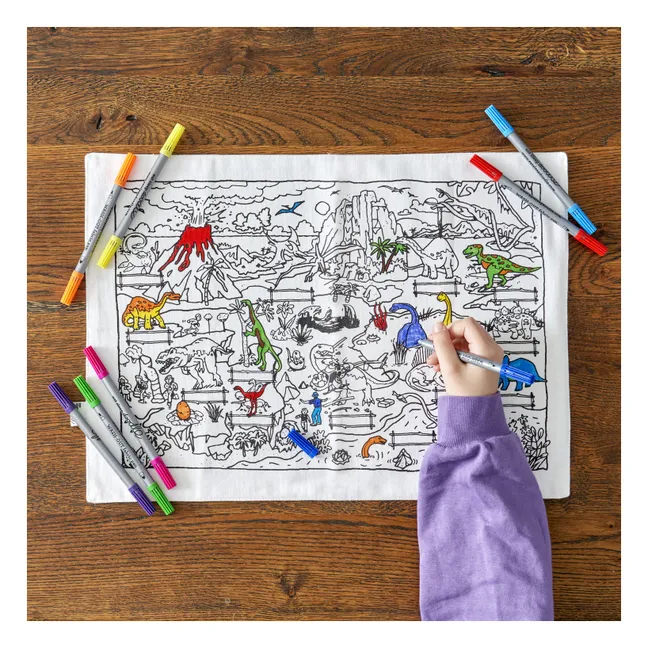Dino Coloring Placemat