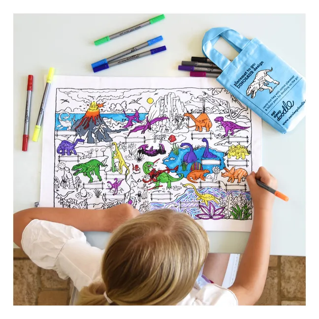 Dino Coloring Placemat