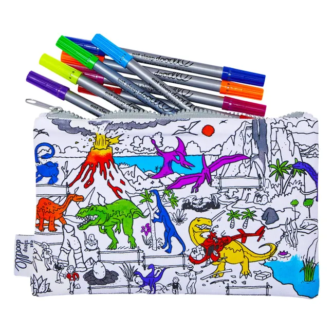 Estuche para colorear Dino