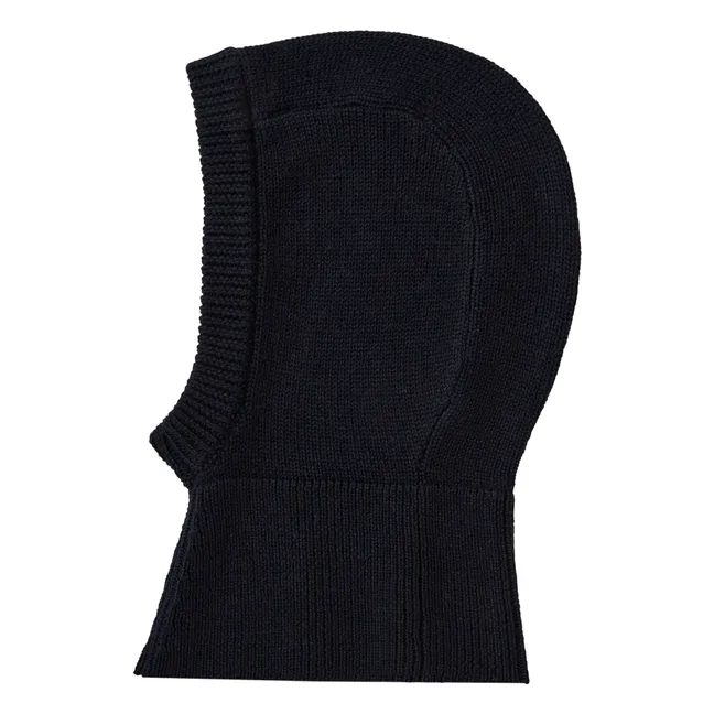Cappuccio per bambini in lana merino | Blu marino