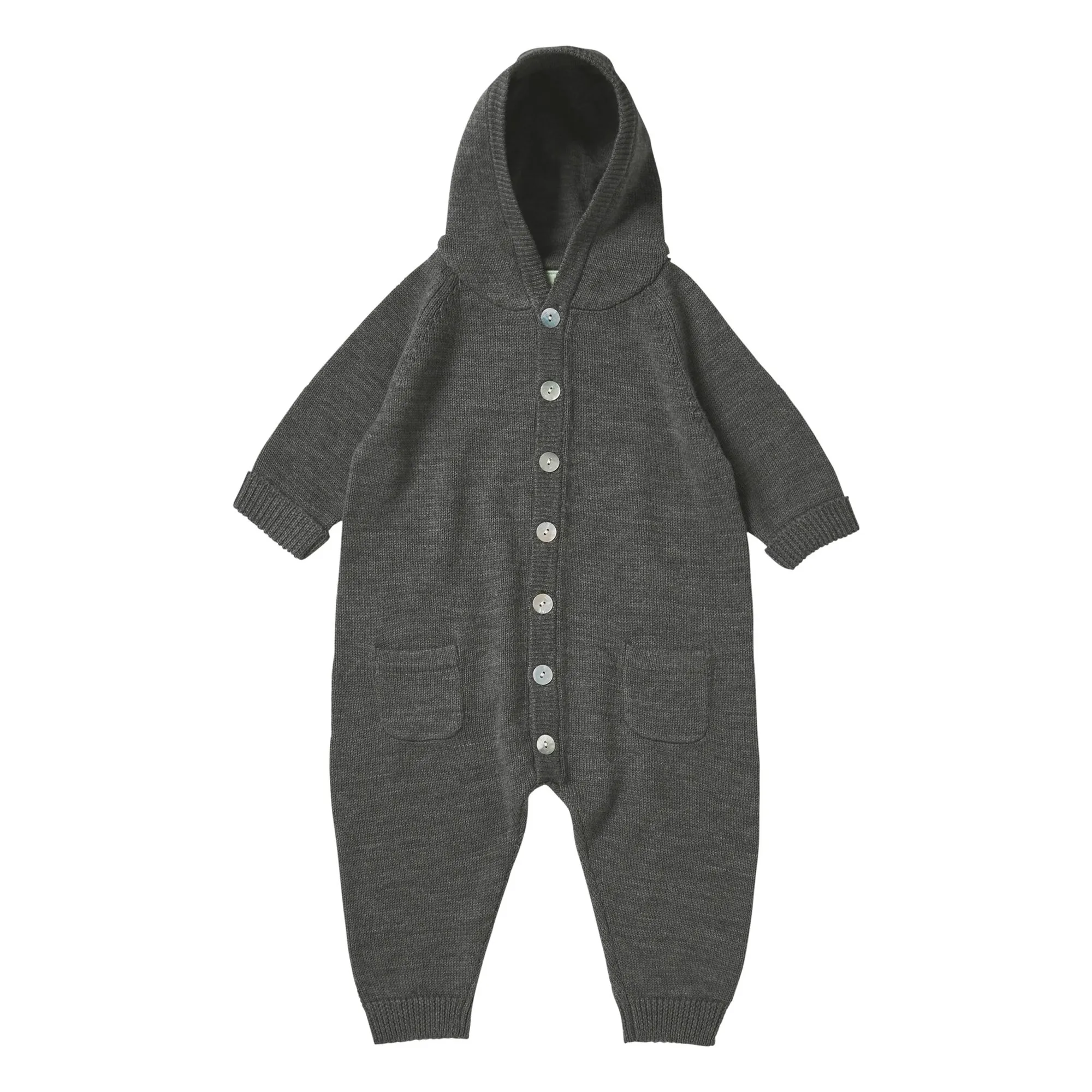Fub Grey Merino Wool Jumpsuit
