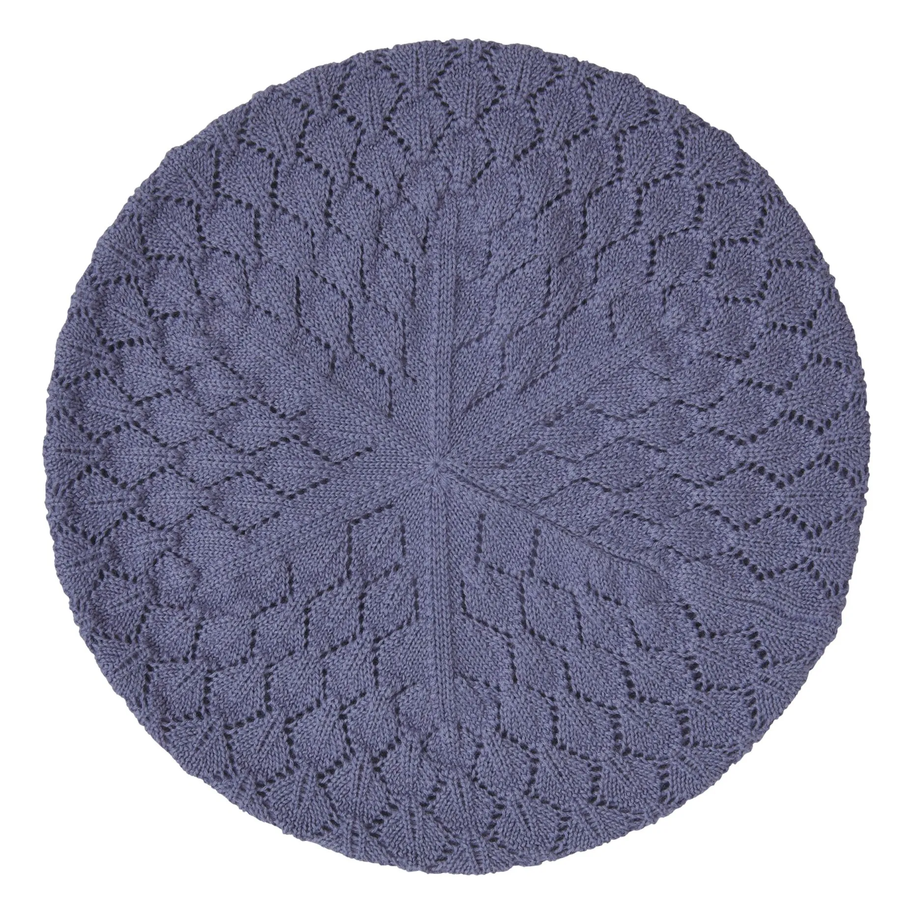 Fub Purple Merino Wool Beret