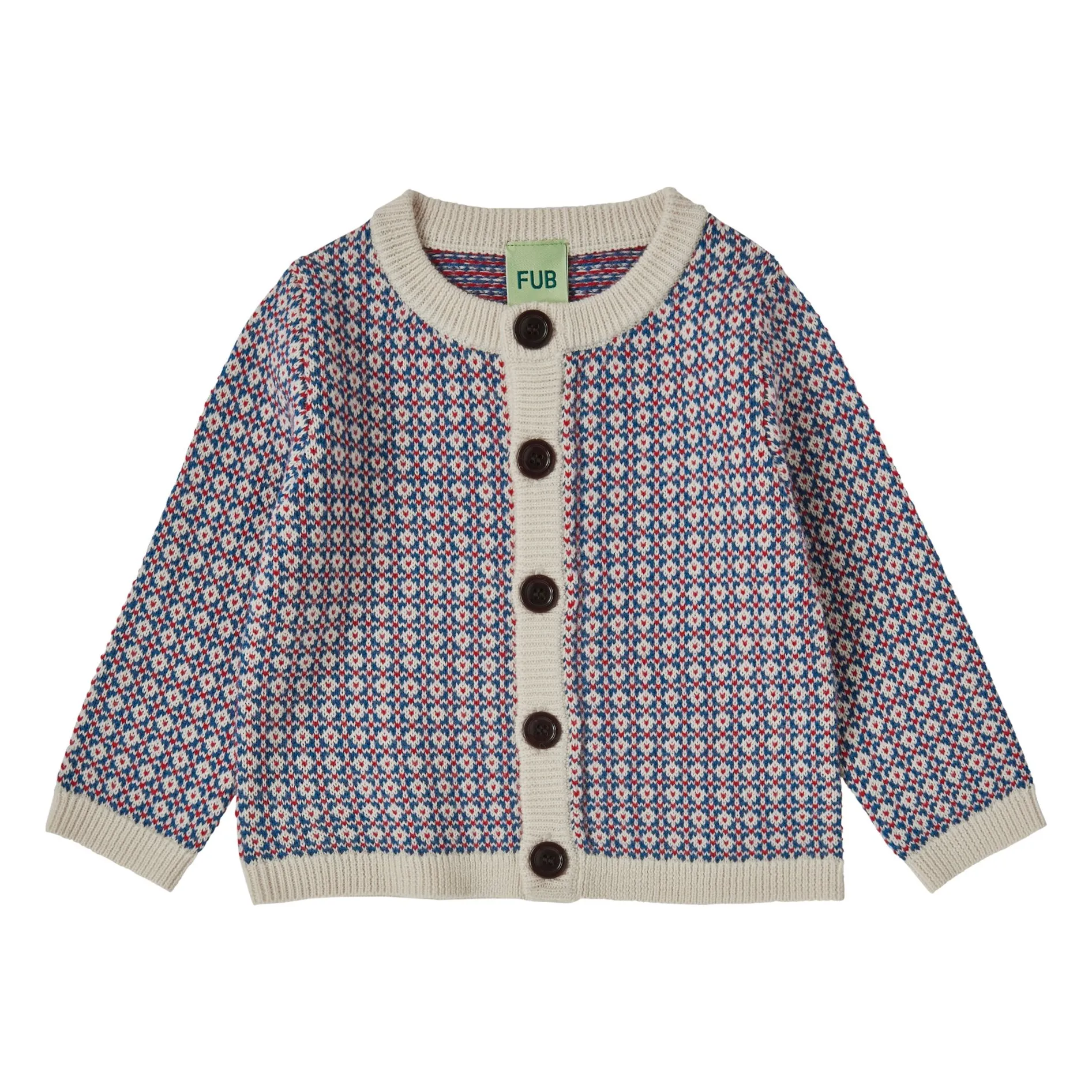 Cardigan Nordic Laine Mérinos | Bleu- Image produit n°0