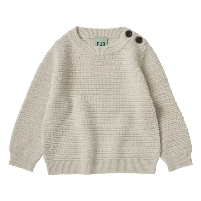 Crew Fine Knit Merino Wool Sweater | Ecru