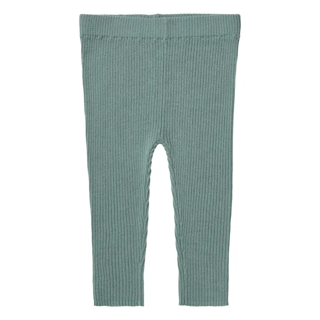 Legging Slimfit Extra Feinmaschig Merinowolle | Mandelgrün