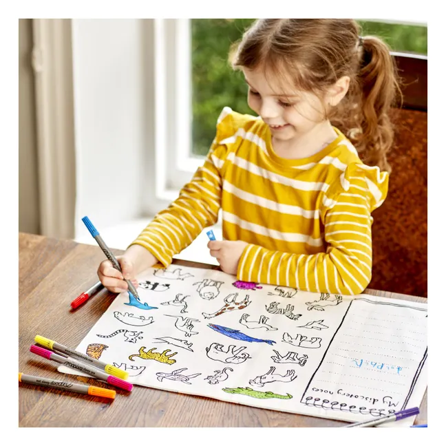 World Map Coloring Placemat