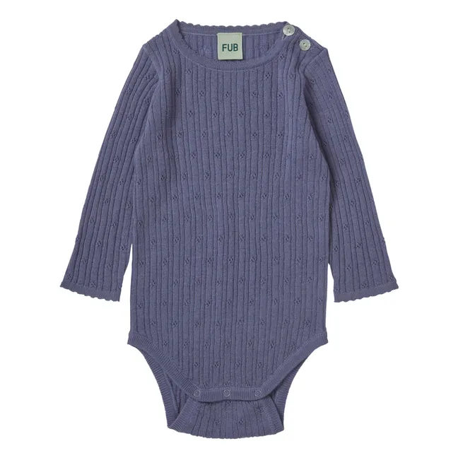 Pointelle Body Punto Extrafino Lana Merino | Violeta