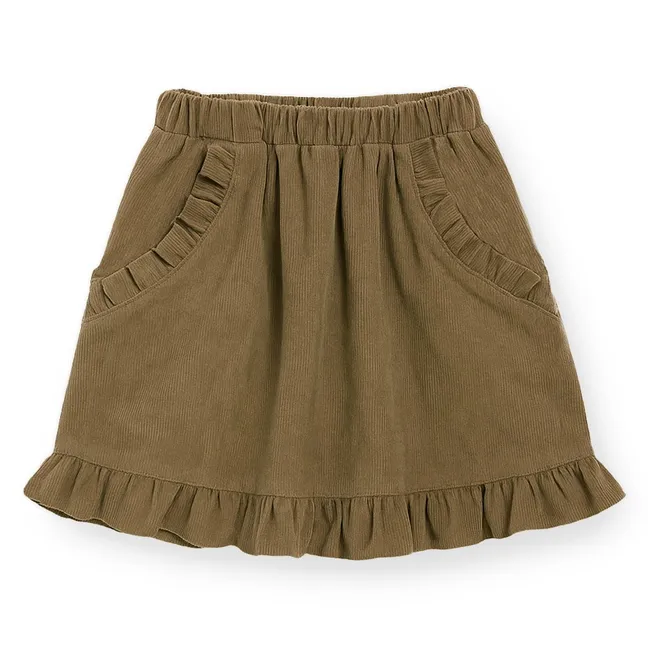 Jupe Volants Dolly | Vert kaki