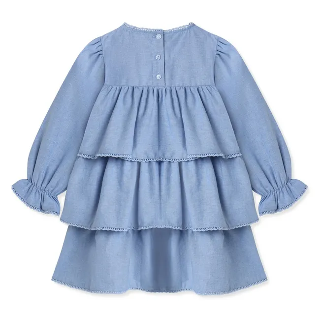 Robe Volants Connie | Bleu