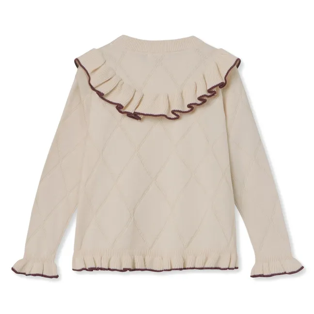 Gilet Volants Nova Coton Bio | Ecru