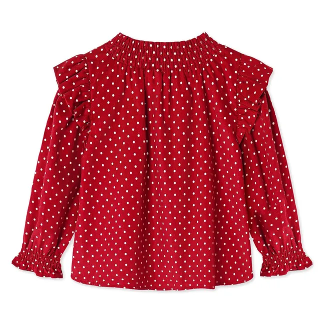 Blouse Dolly Pois | Rouge