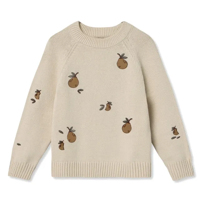 Pull Mahdi Poires Coton Bio | Ecru