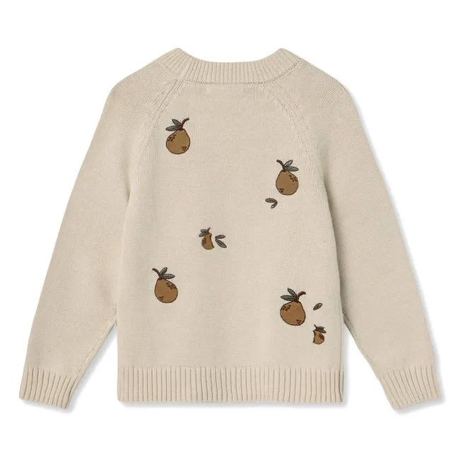Pull Mahdi Poires Coton Bio | Ecru