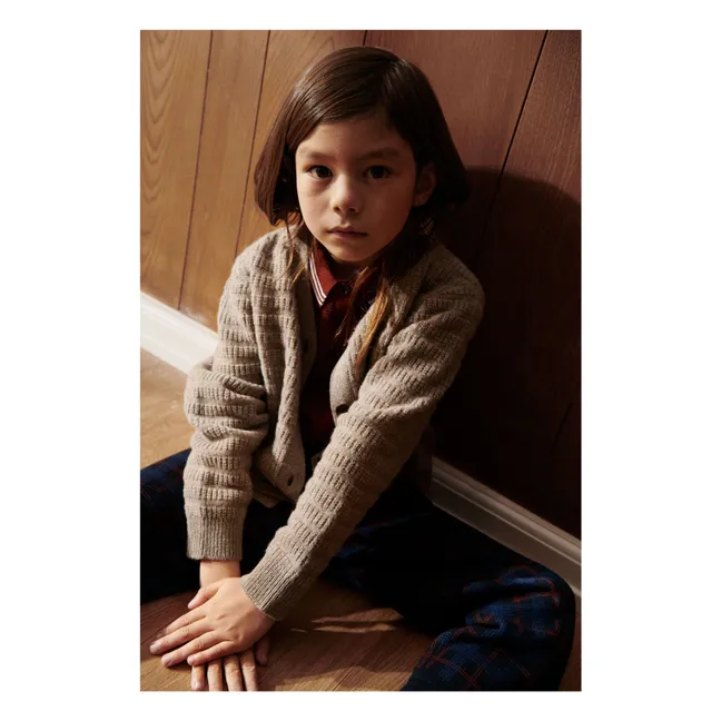 Cárdigan de lana merina para bebé | Avellana